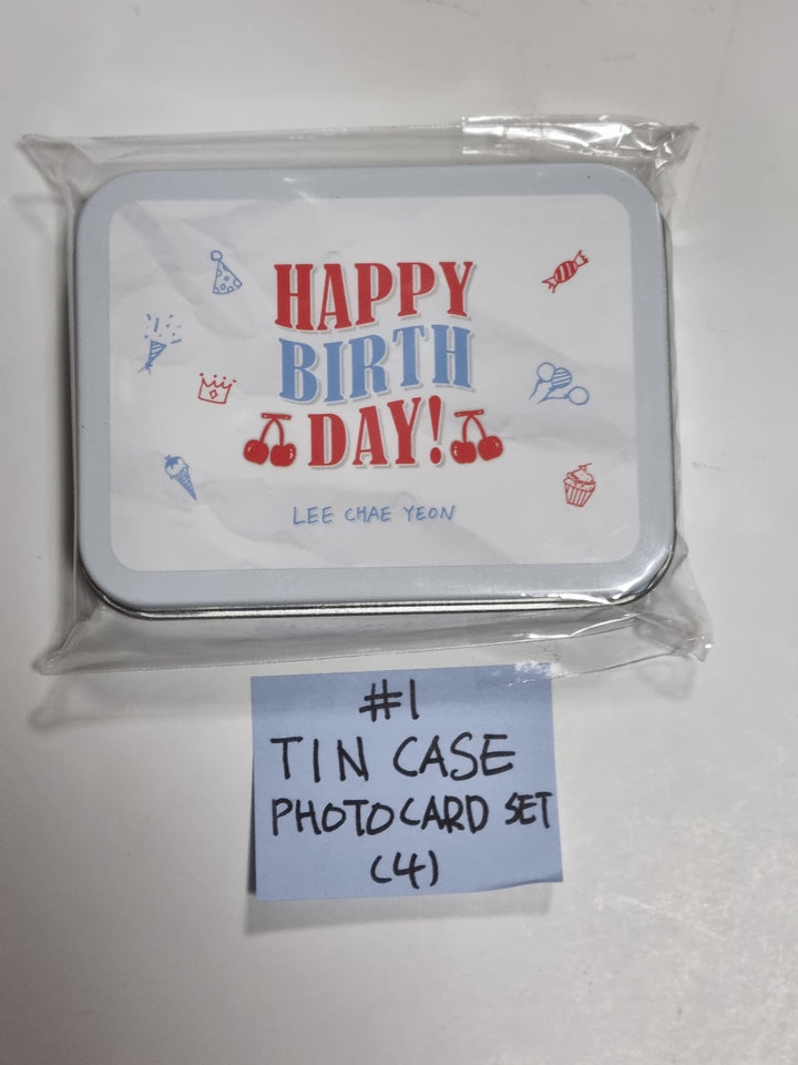 Lee Chae Yeon - Happy LCY Day Official MD [Tin Case Photocard Set, Photocard Holder Keyring] - HALLYUSUPERSTORE