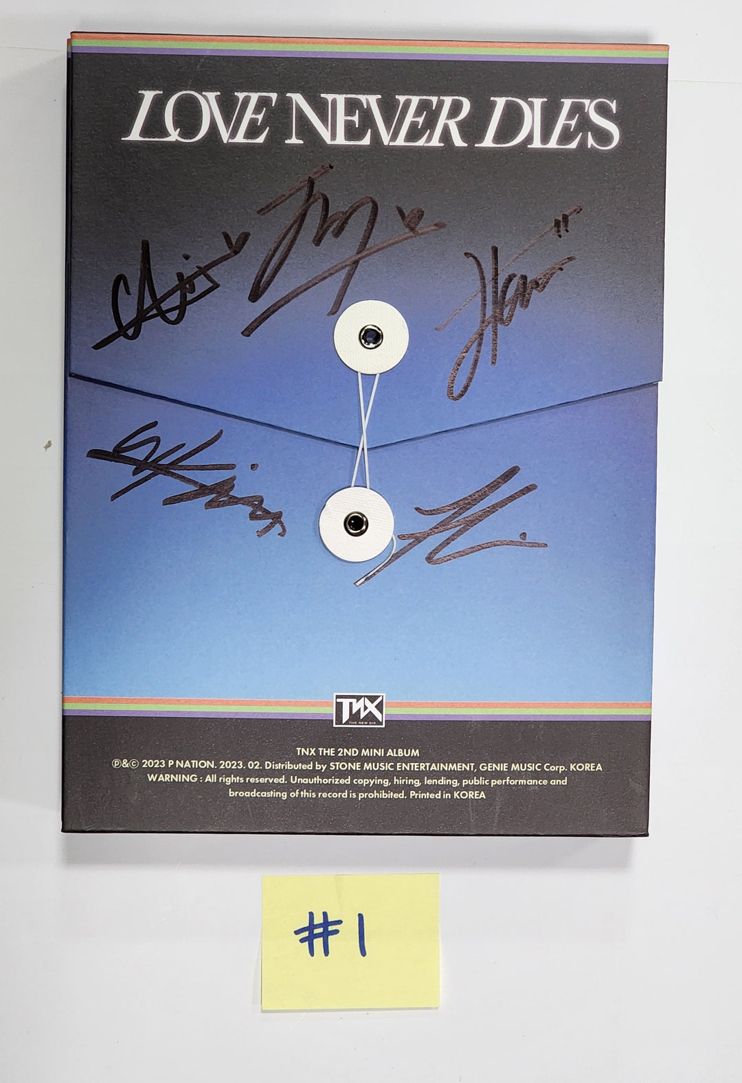 TNX "Love Never Dies" - Hand Autographed(Signed) Promo Album