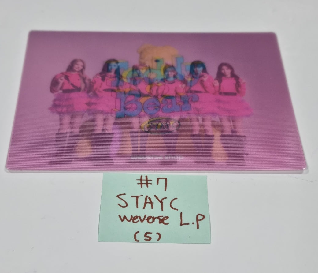 StayC "Teddy Bear" - Weverse Shop 予約特典フォトカード、レンチキュラーフォト