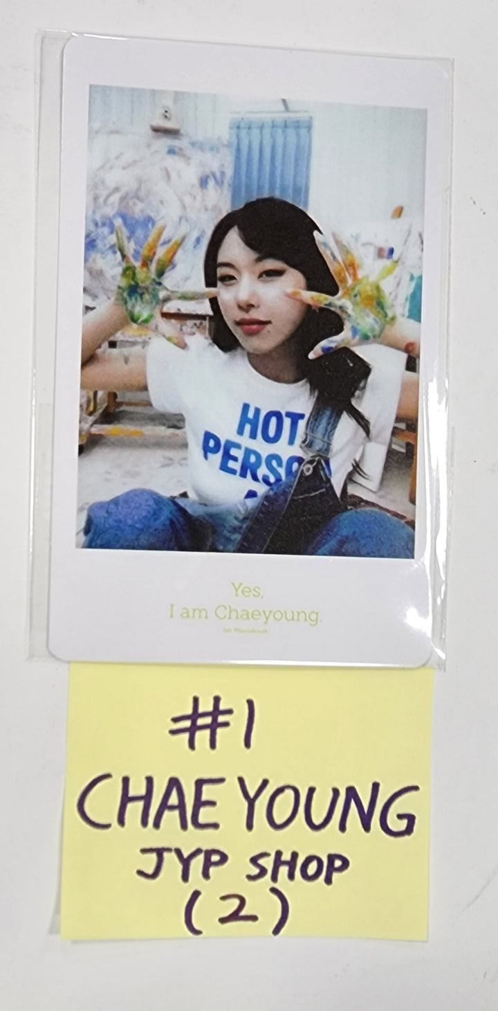 채영(Of TWICE} "네, 저는 채영입니다." 1st 화보집 - JYP Shop 팬사인회 이벤트 폴라로이드형 포토카드