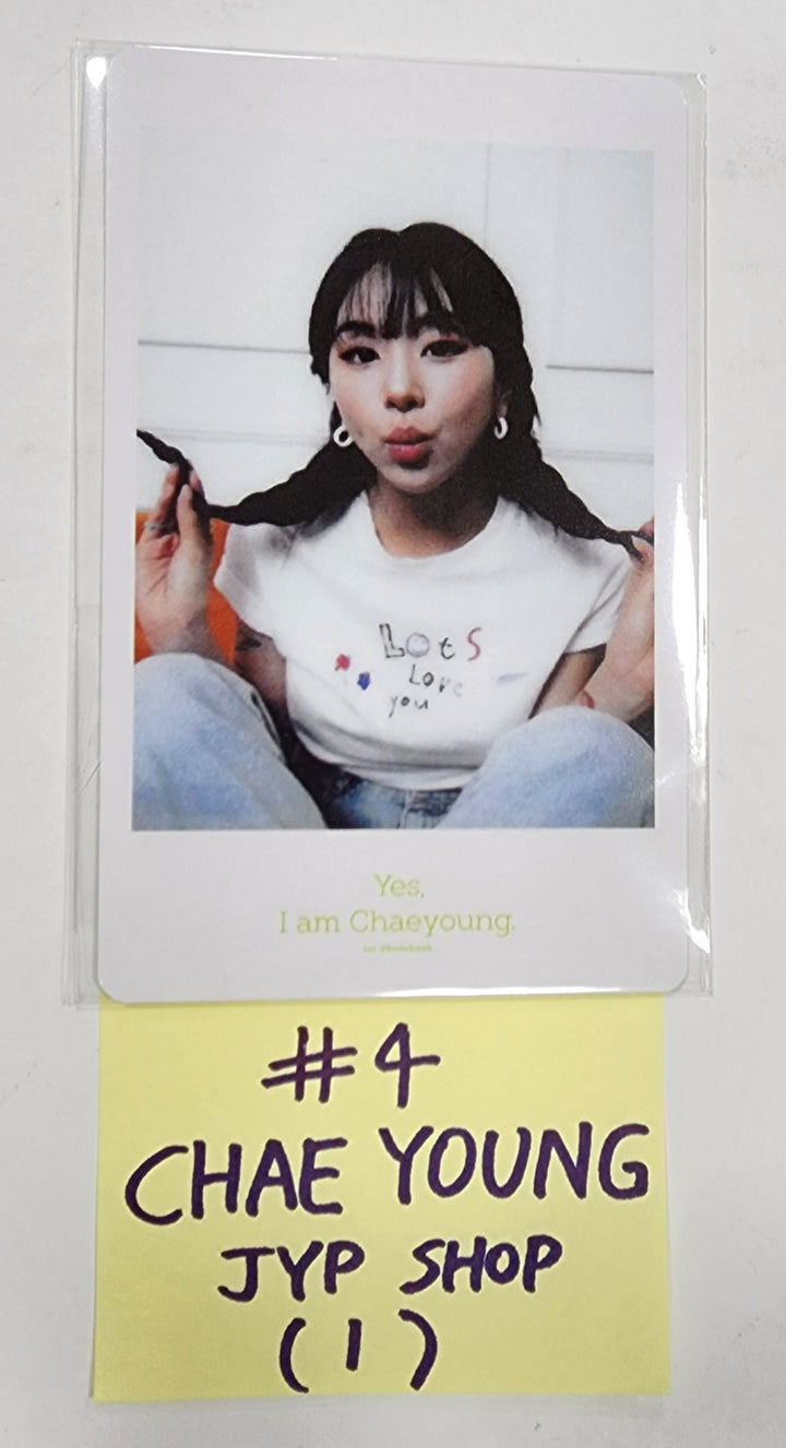 채영(Of TWICE} "네, 저는 채영입니다." 1st 화보집 - JYP Shop 팬사인회 이벤트 폴라로이드형 포토카드