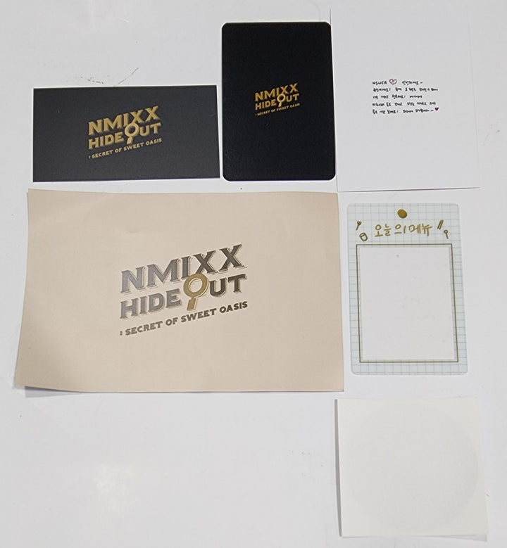 NMIXX "HIDE OUT : Secret Of Sweet Oasis" - 음료 &amp; 쿠키 이벤트 포토카드 세트
