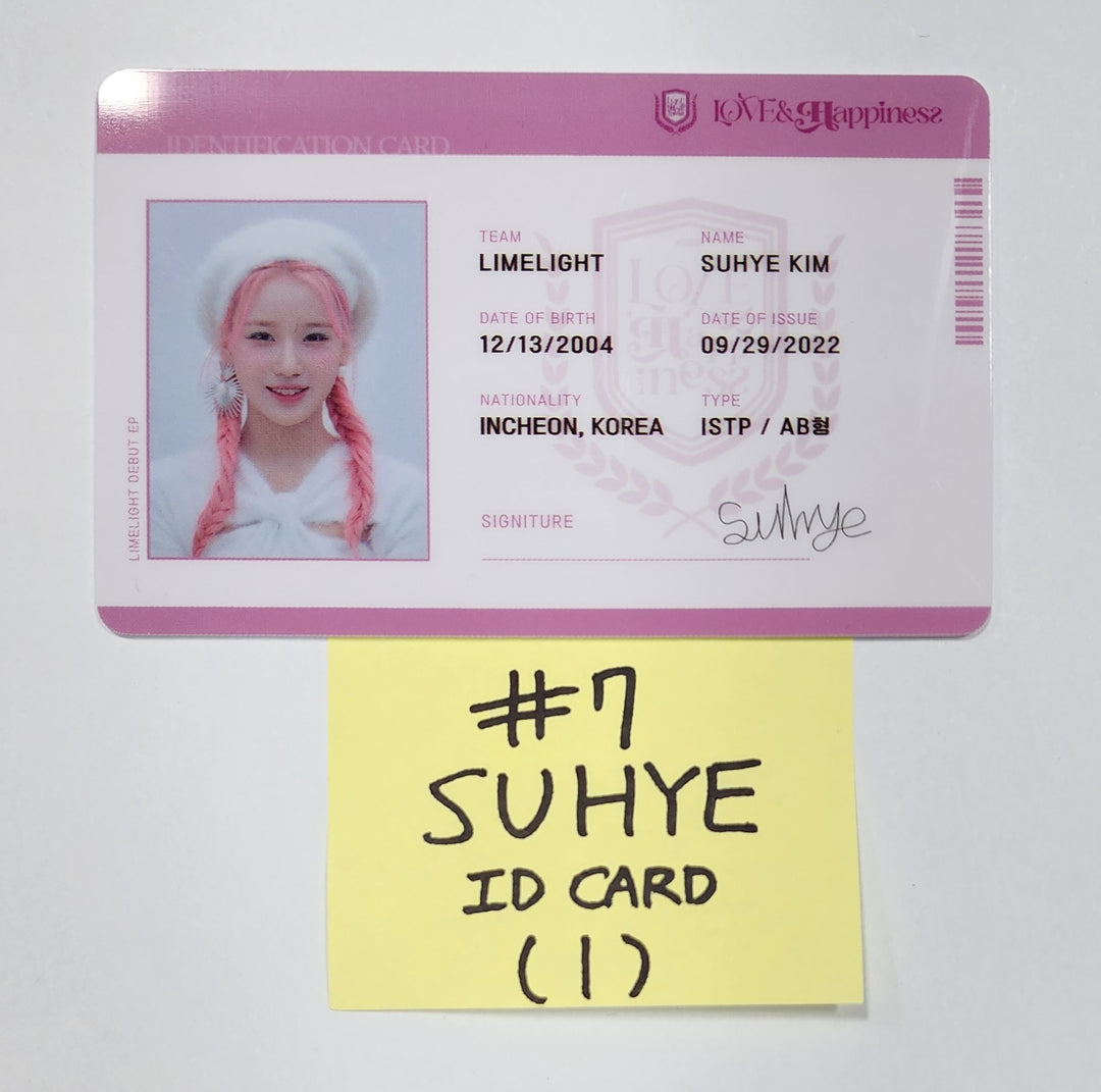 LIMELIGHT "LOVE & HAPPINESS" - Official Photocard, ID Card, Lenticular Photocard, Message Film