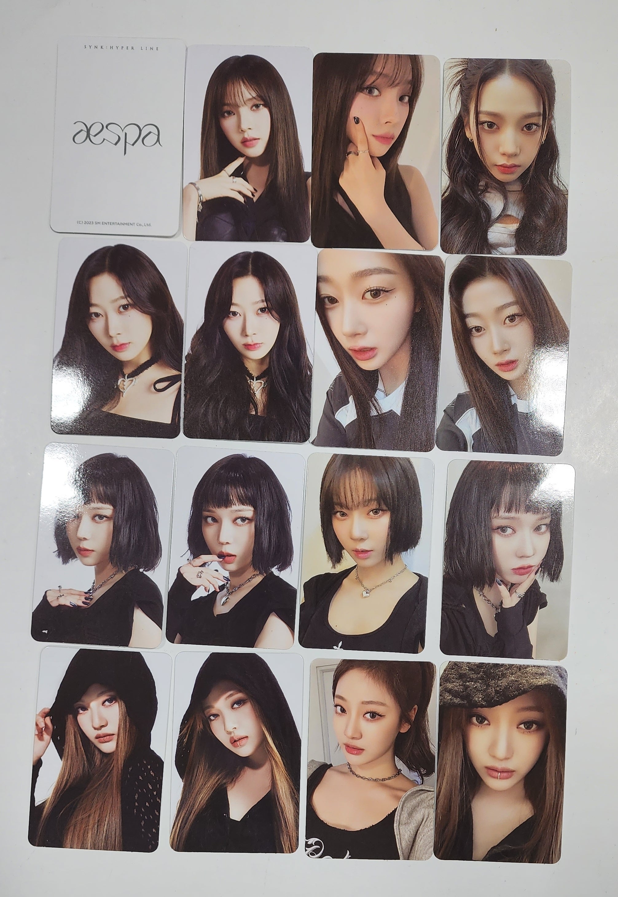 aespa トレカ 専用ページ 2025 Aespa LIVE TOUR SYNK : aeXIS LINE MD Random Trading Card Set