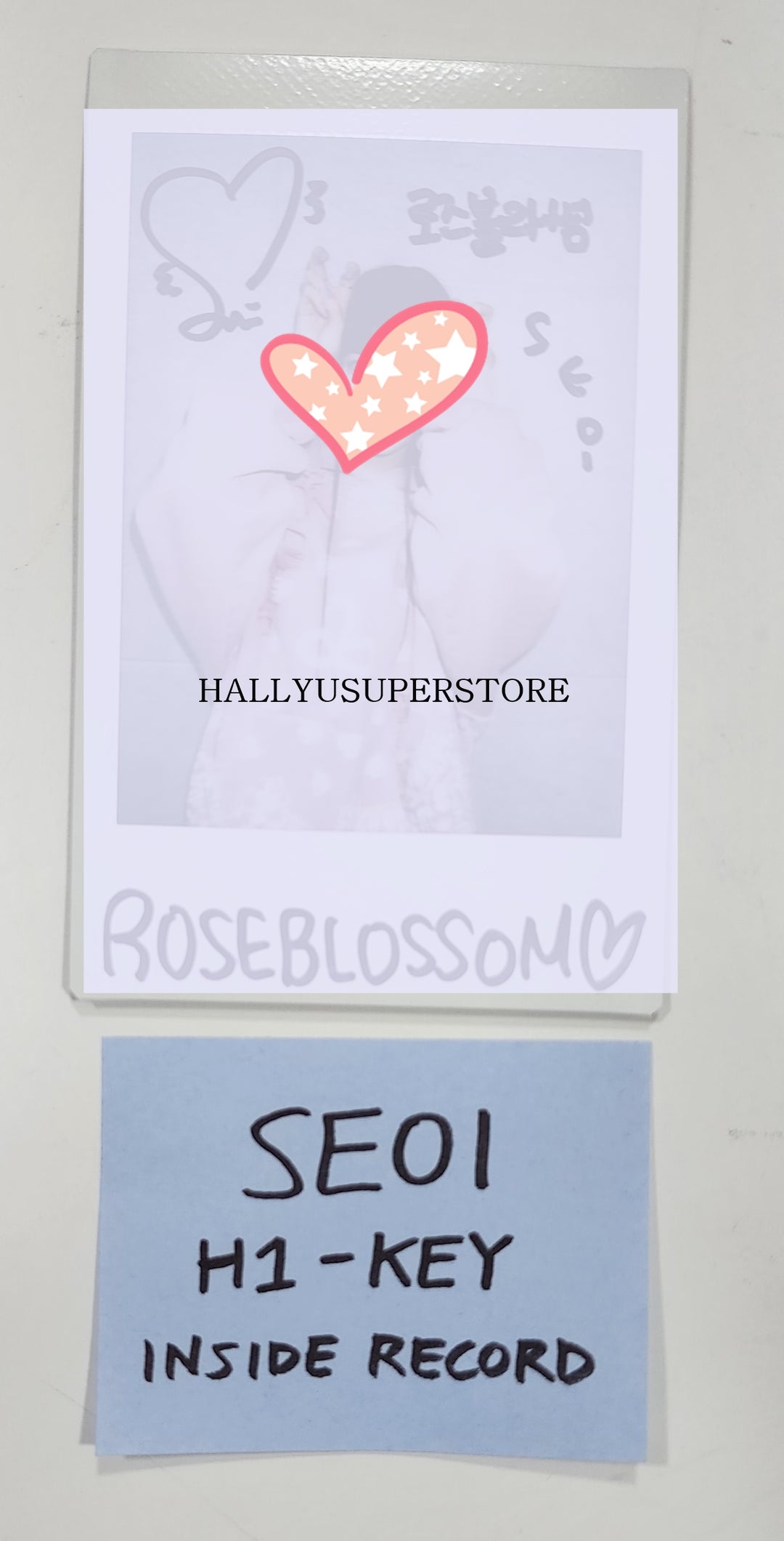 SEOI (Of H1-KEY) "Rose Blossom" Mini 1st - Hand Autographed(Signed) Polaroid