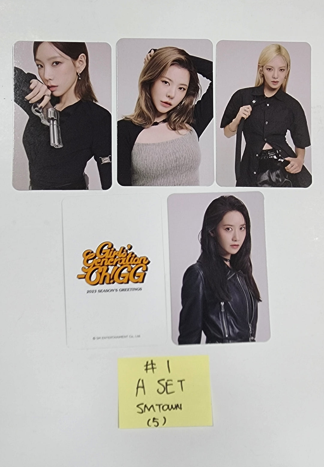 소녀시대(SNSD) "Oh!GG" - 2023 시즌그리팅 SM타운 예약판매 혜택 포토카드 세트 (5장)