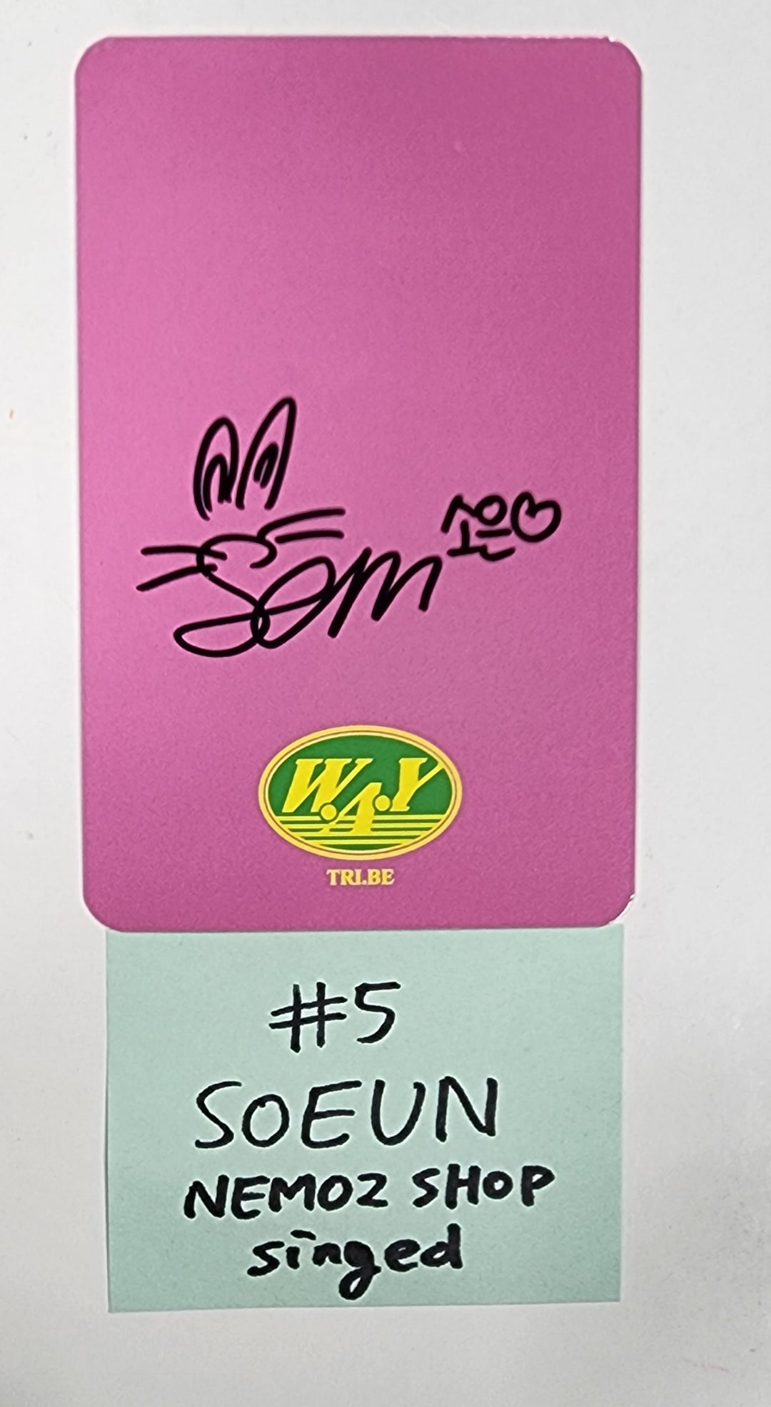 TRI.BE " W.A.Y" - Hand Autographed(Signed) Photocard [Nemo Album Ver]