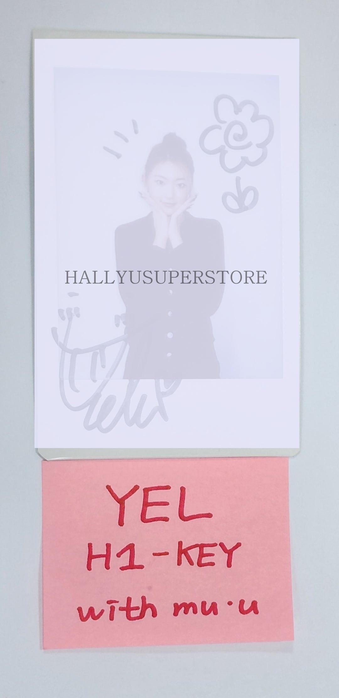 Yel (Of H1-KEY) "Rose Blossom" Mini 1st - Hand Autographed(Signed) Polaroid