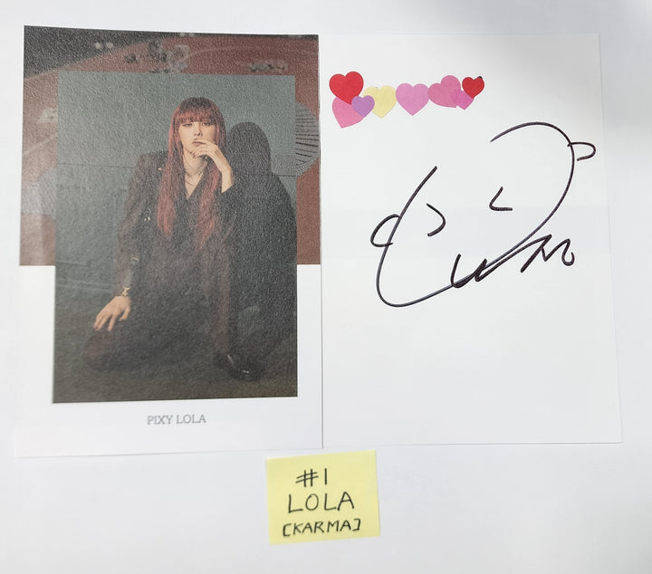 Pixy 'CHOSEN KARMA' - A Cut Page From Fansign Event Album