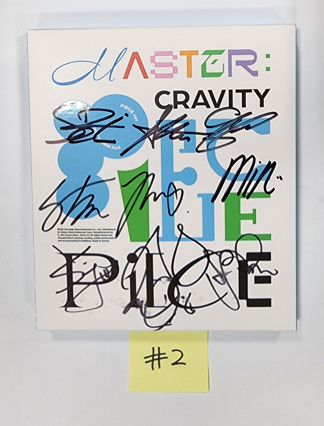 CRAVITY "MASTER:PIECE" -  Hand Autographed(Signed) Promo Album