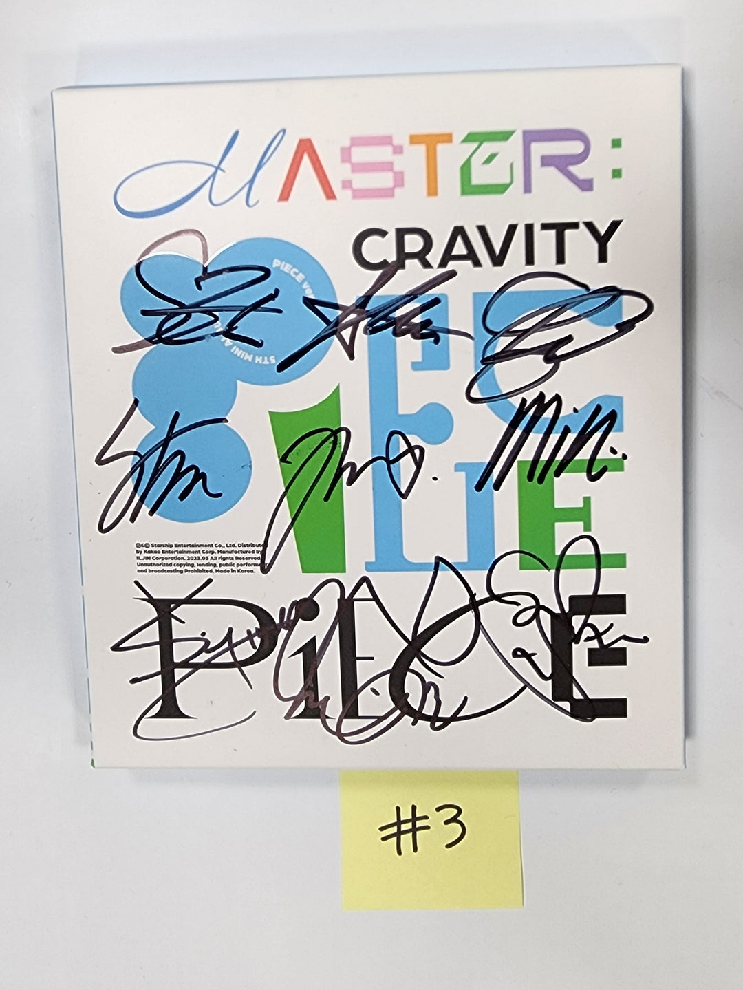CRAVITY "MASTER:PIECE" -  Hand Autographed(Signed) Promo Album