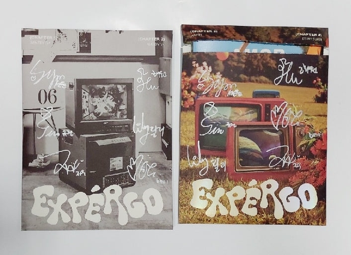 NMIXX "expergo" - Hand Autographed(Signed) Promo Album - HALLYUSUPERSTORE