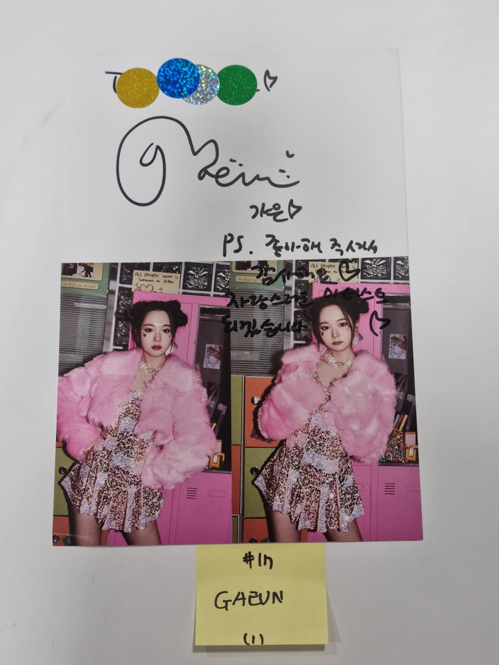 LIMELIGHT "LOVE & HAPPINESS" - A Cut Page From Fansign Event Album - HALLYUSUPERSTORE