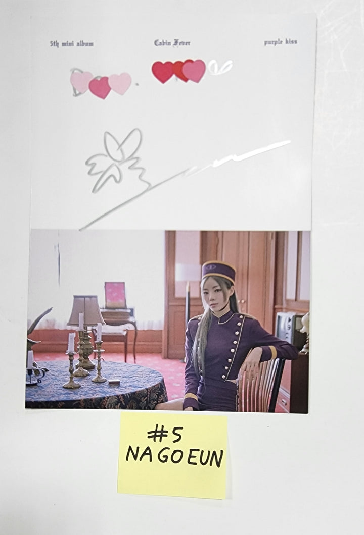 PURPLE KISS "Cabin Fever" - A Cut Page From Fansign Event Album - HALLYUSUPERSTORE