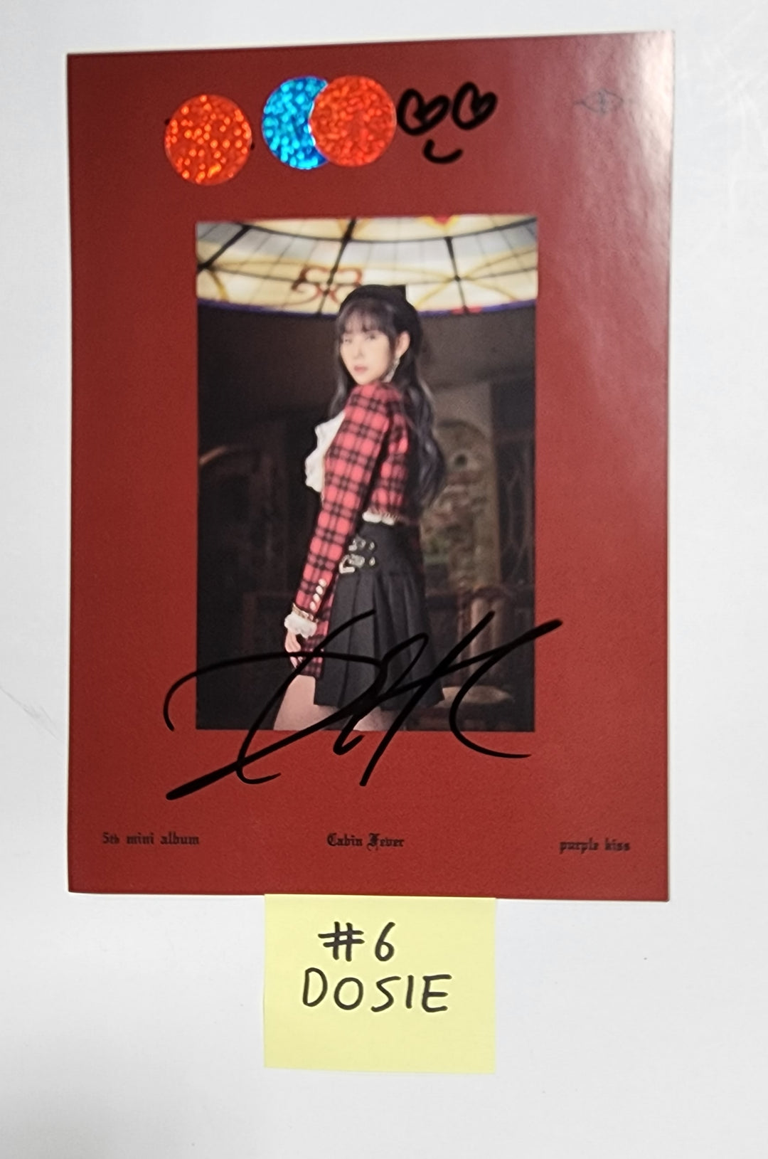 PURPLE KISS "Cabin Fever" - A Cut Page From Fansign Event Album - HALLYUSUPERSTORE