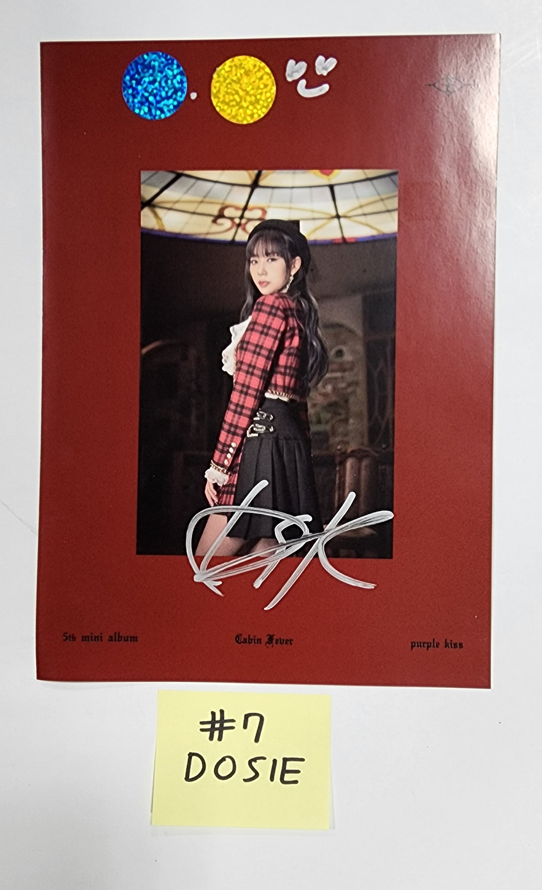 PURPLE KISS "Cabin Fever" - A Cut Page From Fansign Event Album - HALLYUSUPERSTORE