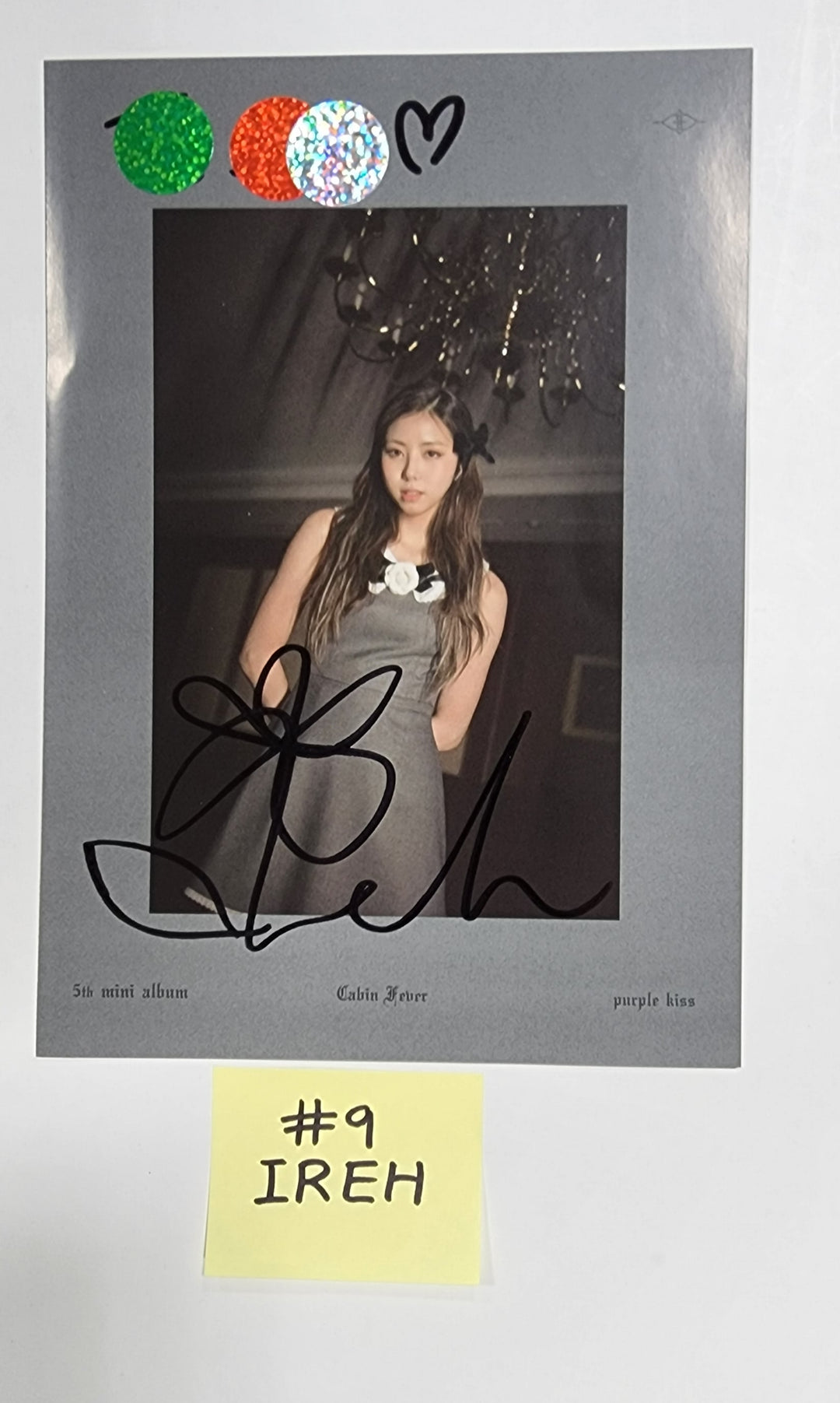 PURPLE KISS "Cabin Fever" - A Cut Page From Fansign Event Album - HALLYUSUPERSTORE