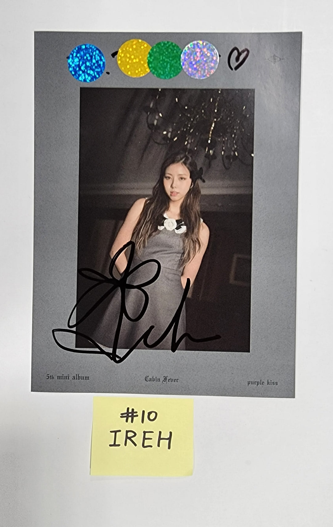 PURPLE KISS "Cabin Fever" - A Cut Page From Fansign Event Album - HALLYUSUPERSTORE