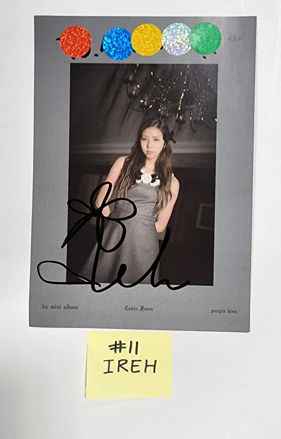 PURPLE KISS "Cabin Fever" - A Cut Page From Fansign Event Album - HALLYUSUPERSTORE