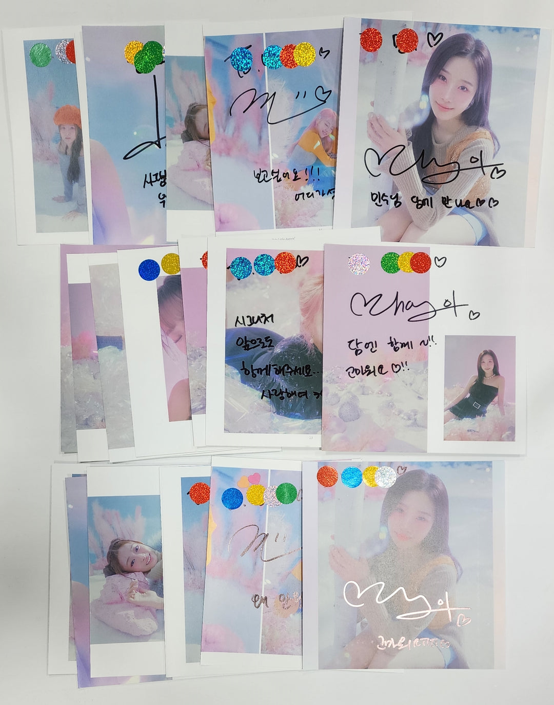 Cignature 3rd Mini "My Little Aurora" - A Cut Page From Fansign Event Albums set (7EA)