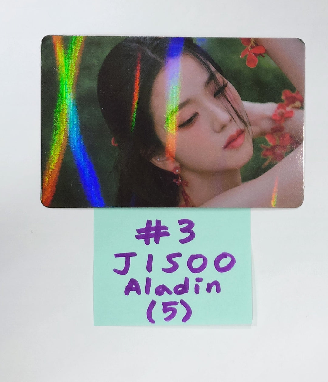 JISOO (Of Black Pink) "ME" 1st Single Album - Aladin Pre-Order Benefit Hologram Photocard
