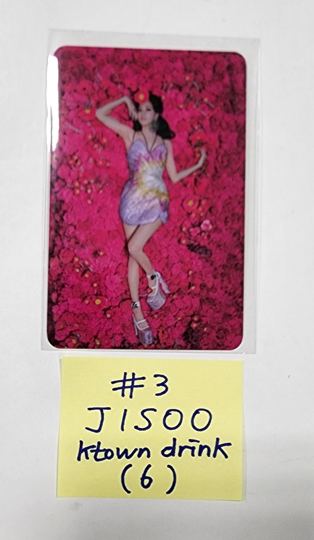 JISOO (Of Black Pink) "ME" 1st Single Album - Ktown4U ドリンクイベントフォトカード [INSA,COEX]