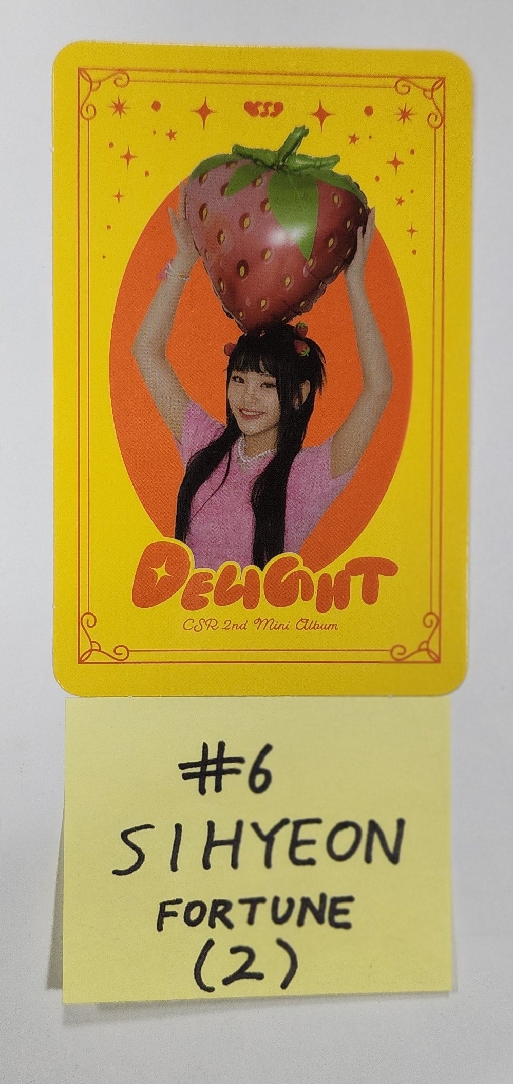 CSR "DELIGHT" - Official Photocard, Photo Ticket - HALLYUSUPERSTORE