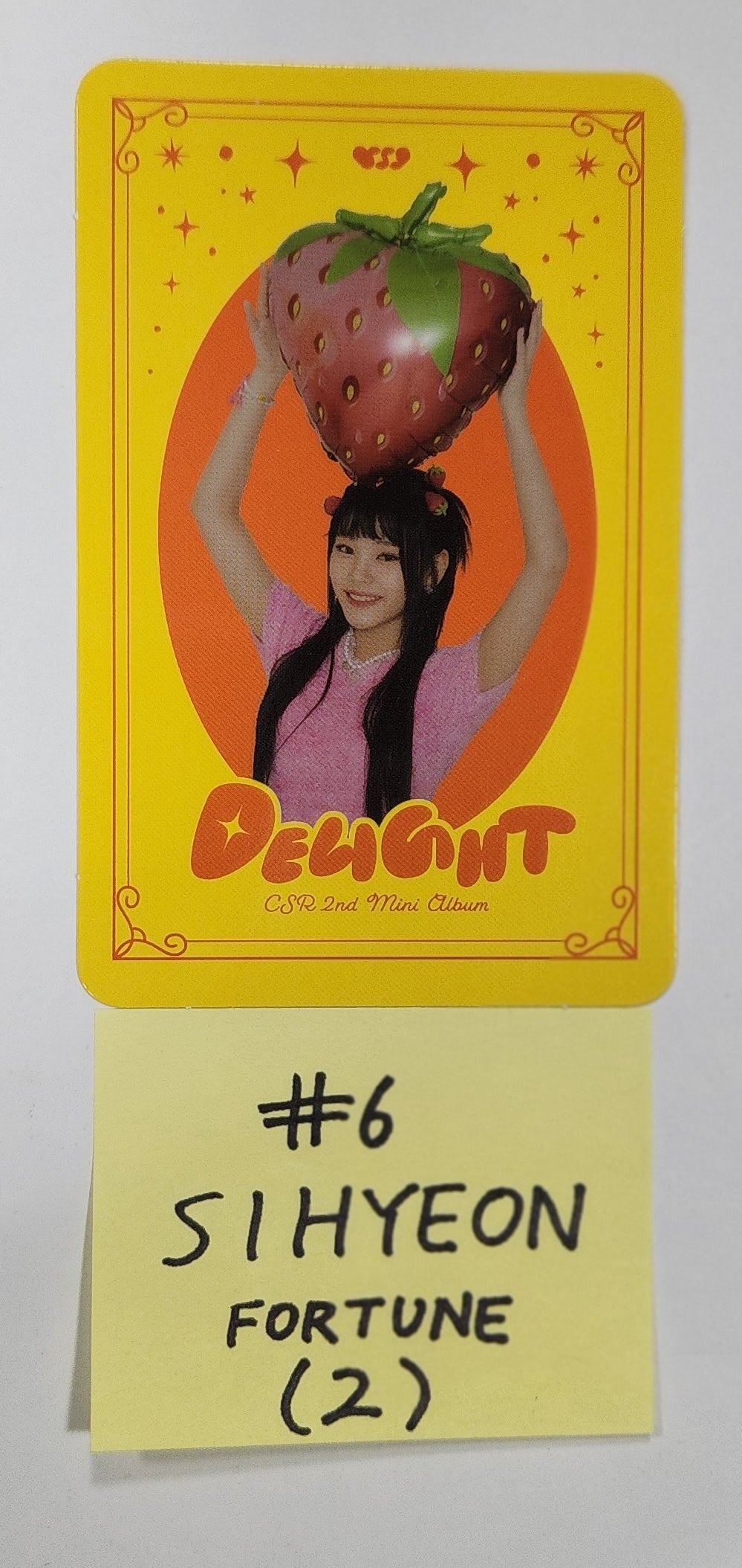 CSR "DELIGHT" - Official Photocard, Photo Ticket