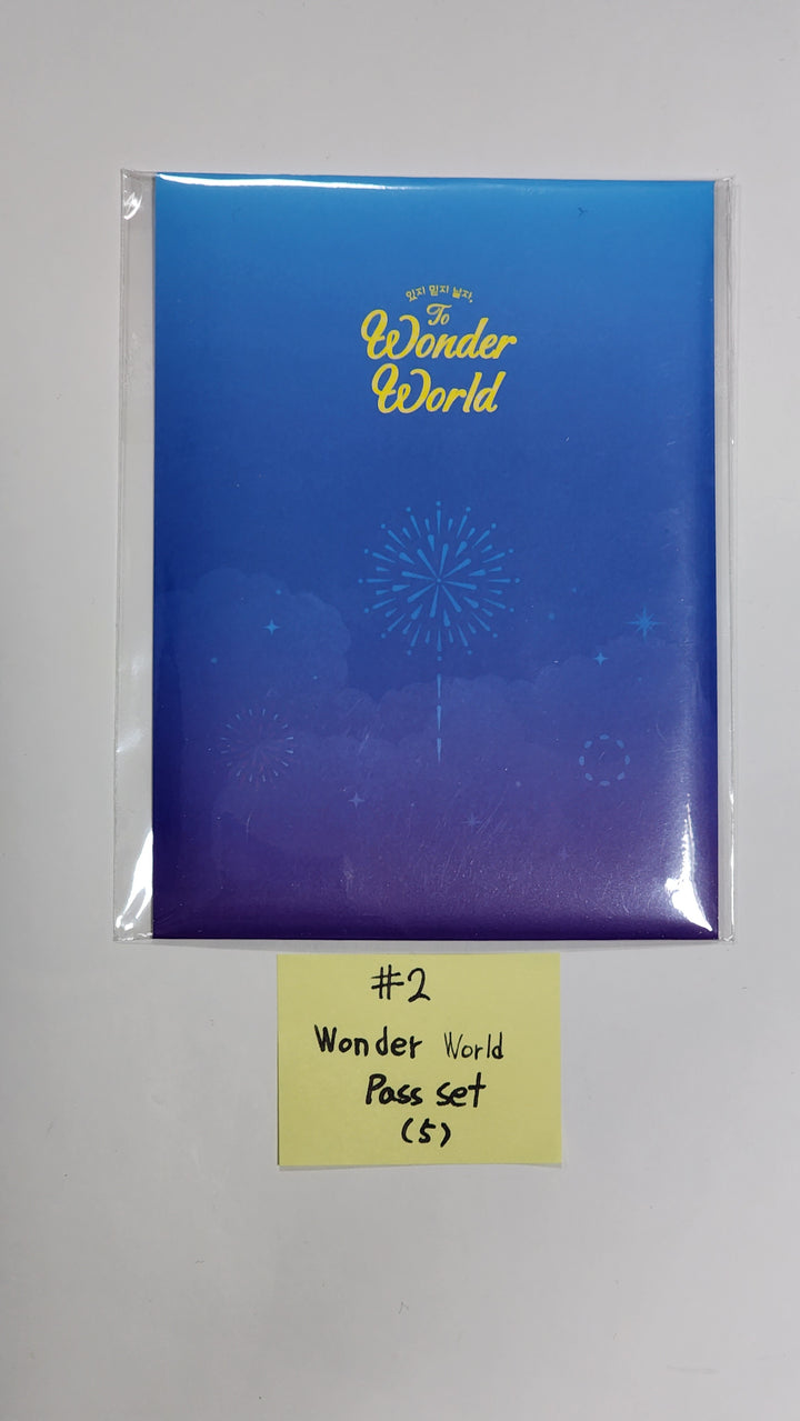 ITZY "Wonder World" The 2nd Fan Meeting - Official MD [Wonder World Pass, Trading Photocard, Photocard Holder, Acrylic Kit] - HALLYUSUPERSTORE