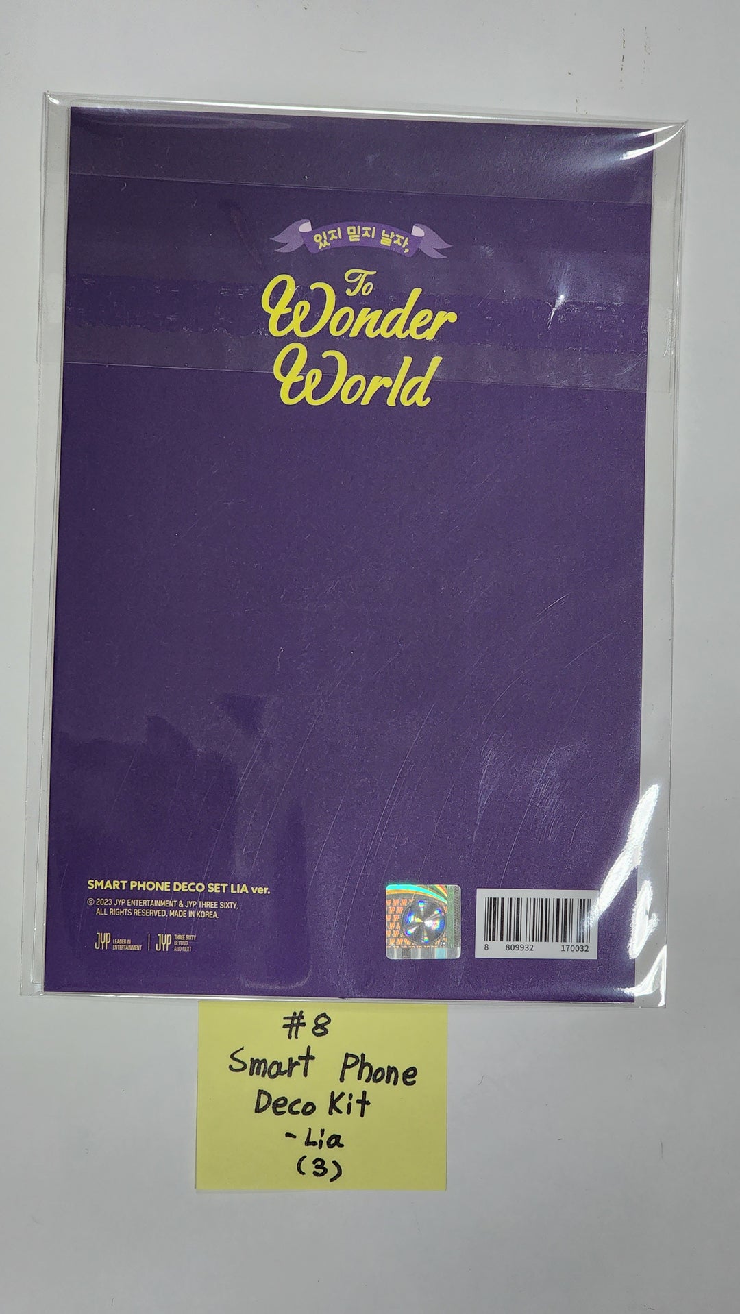 ITZY "Wonder World" 2차 팬미팅 - Official MD [Wonder World 이용권, 포토카드 교환권, 포토카드 홀더, 아크릴키트, 4컷 포토스티커, 포토슬로건] 