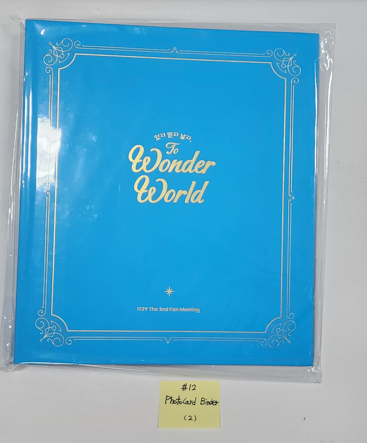 ITZY "Wonder World" The 2nd Fan Meeting - Official MD [Wonder World Pass, Trading Photocard, Photocard Holder, Acrylic Kit]