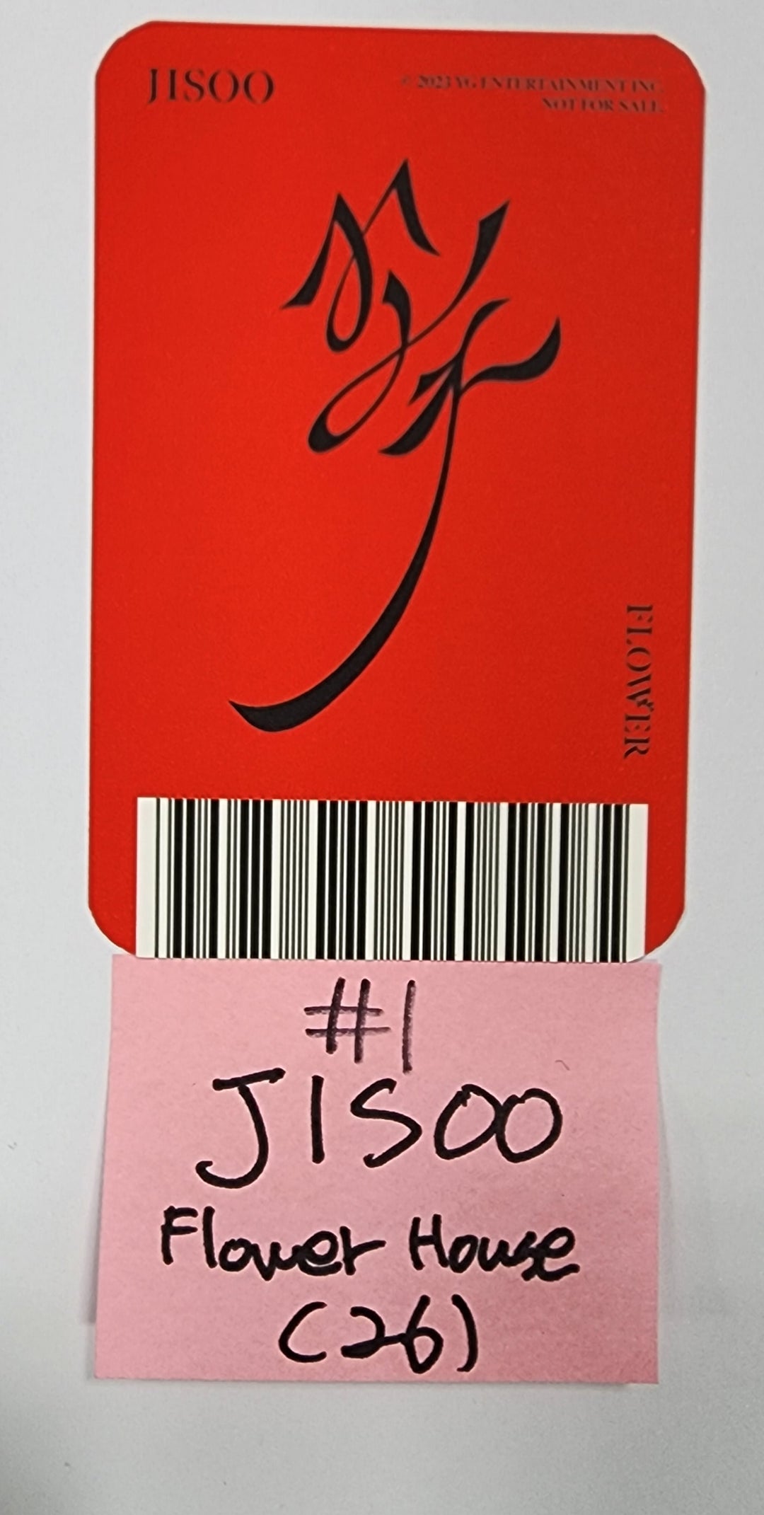 JISOO (Of Black Pink) 「ME」1st Single Album - YGセレクトフラワーハウスオフラインイベント限定フォトカード