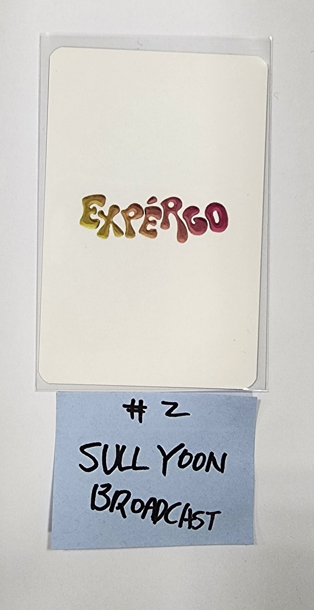Sullyoon (of NMIXX) 'EXPERGO' - Broadcast Photocard