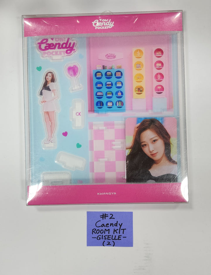 Aespa "Oh! Caendy Pocket. Part 2" - Official MD [Room Kit, Glass Cup, Ring] - HALLYUSUPERSTORE