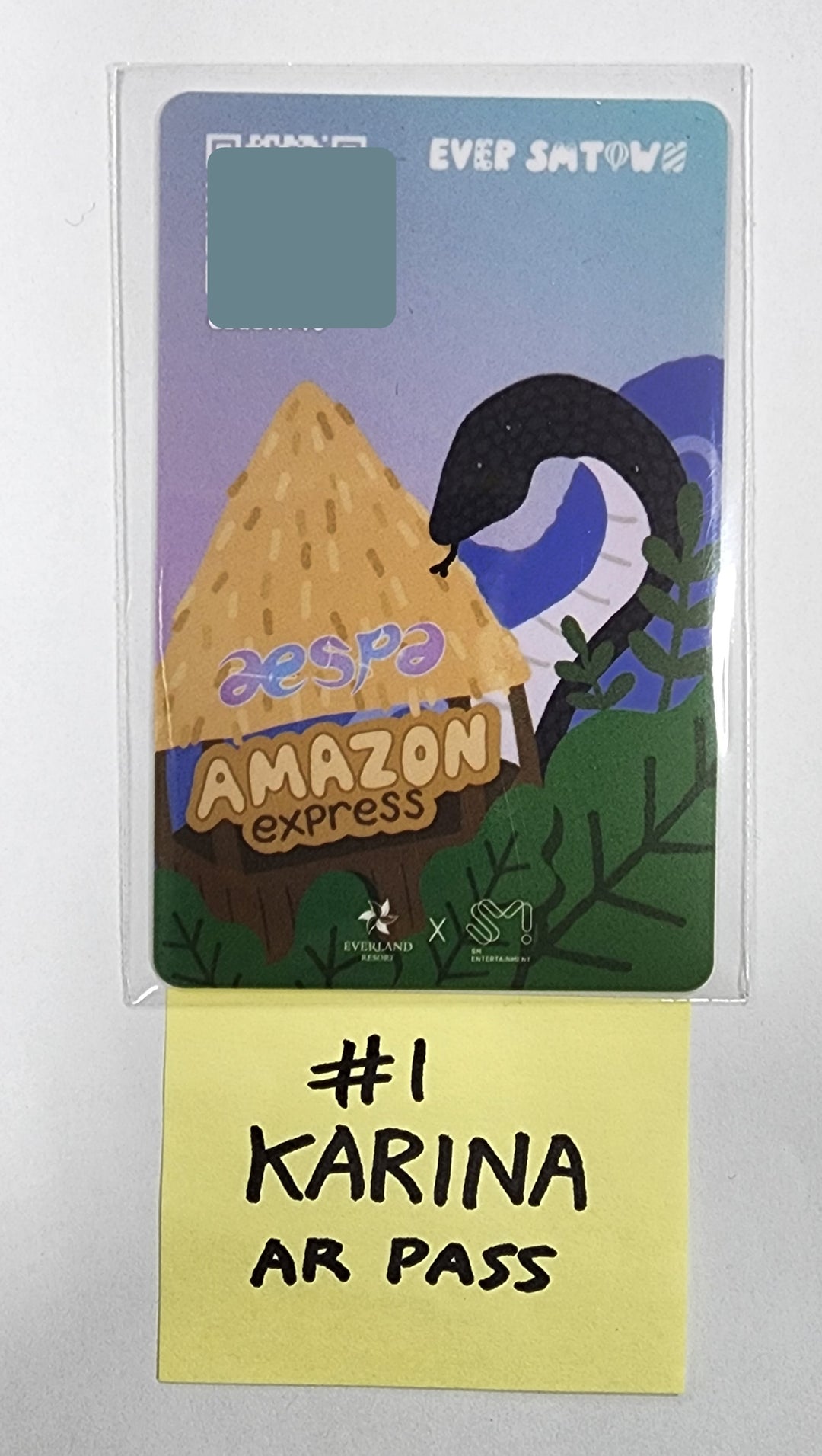 Aespa "EVER x SMTOWN SEASON.2" - AR Pass, AR Pass Mission Reward, Sticker Photo - HALLYUSUPERSTORE