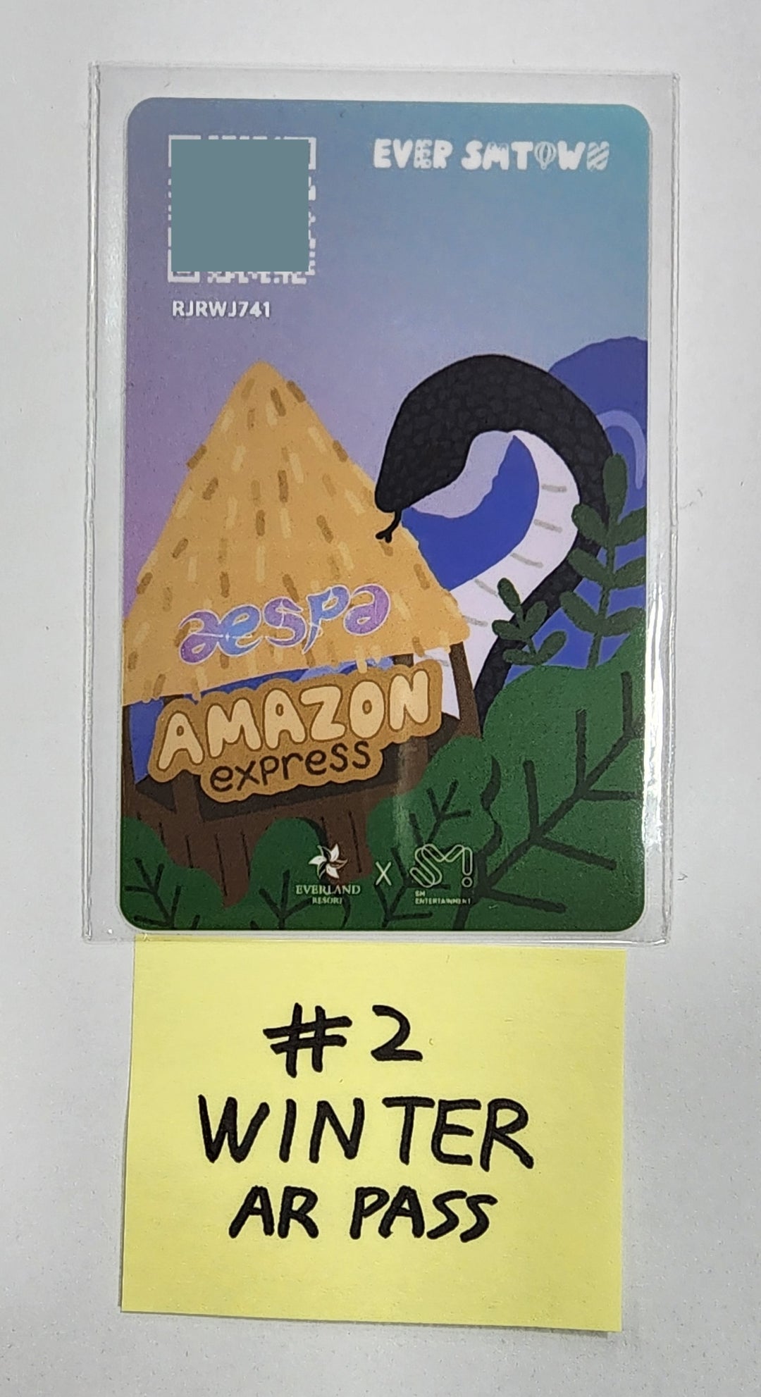 Aespa "EVER x SMTOWN SEASON.2" - AR Pass, AR Pass Mission Reward, Sticker Photo