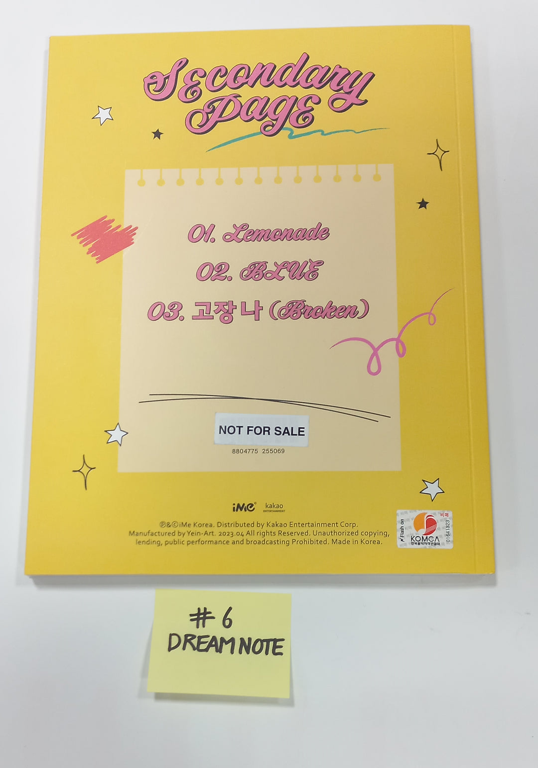 IVE "I've IVE", Kep1er "LOVESTRUCK!", DreamNote "Secondary Page", Leechaeyeon "Over The Moon" - Hand Autographed(Signed) Promo Album