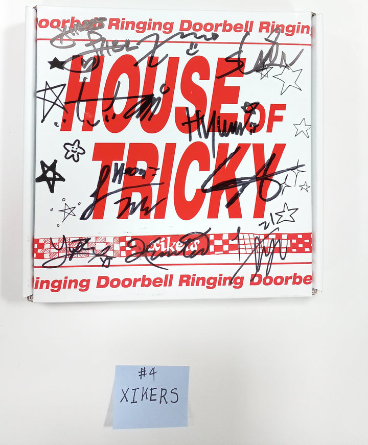 Xikers "HOUSE OF TRICKY : Doorbell Ringing", Park Jihoon "Blank or Black", KIMWOOSEOK "Blank Page" - Hand Autographed(Signed) Promo Album