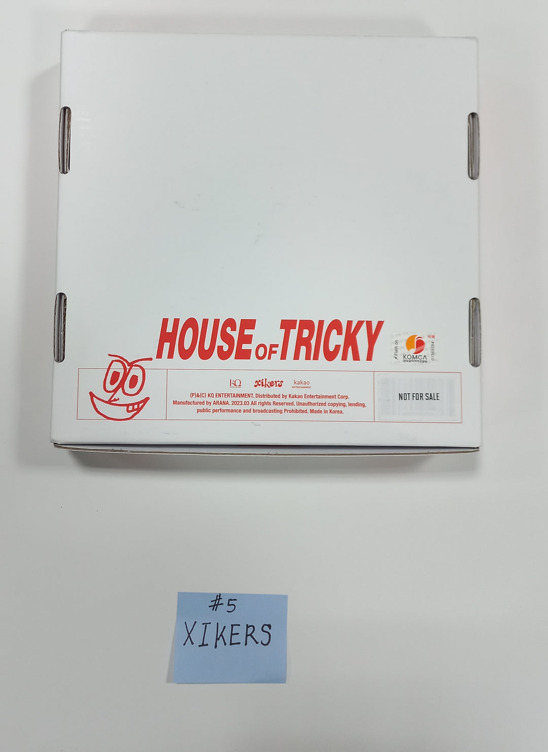 Xikers "HOUSE OF TRICKY : Doorbell Ringing", Park Jihoon "Blank or Black", KIMWOOSEOK "Blank Page" - Hand Autographed(Signed) Promo Album