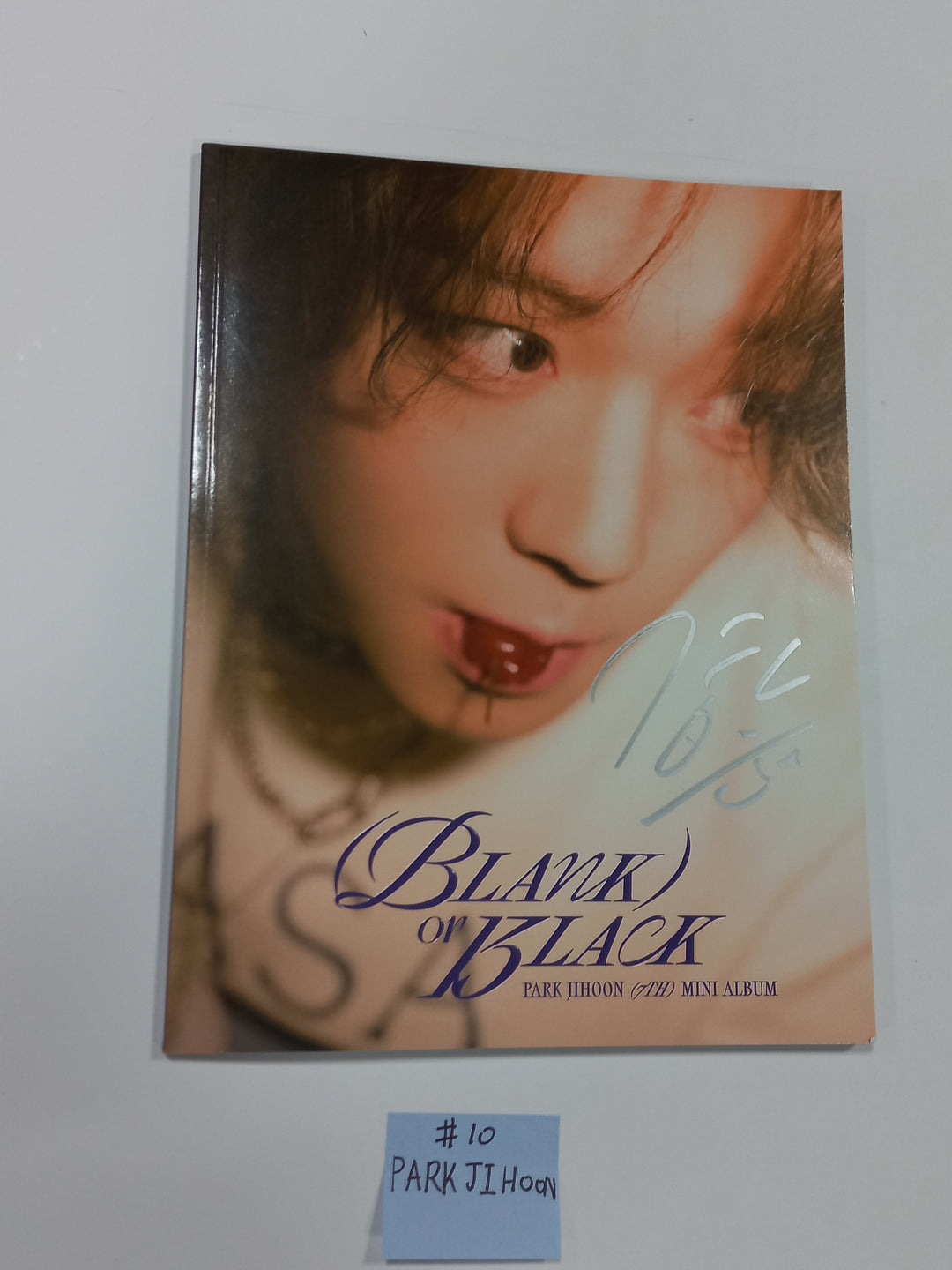 Xikers "HOUSE OF TRICKY : Doorbell Ringing", Park Jihoon "Blank or Black", KIMWOOSEOK "Blank Page" - Hand Autographed(Signed) Promo Album