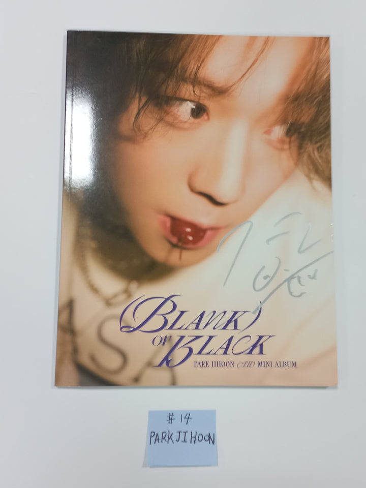Xikers "HOUSE OF TRICKY : Doorbell Ringing", Park Jihoon "Blank or Black", KIMWOOSEOK "Blank Page" - Hand Autographed(Signed) Promo Album