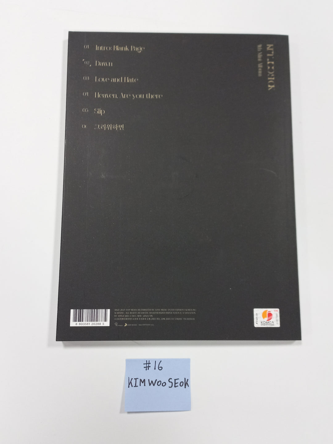 Xikers "HOUSE OF TRICKY : Doorbell Ringing", Park Jihoon "Blank or Black", KIMWOOSEOK "Blank Page" - Hand Autographed(Signed) Promo Album