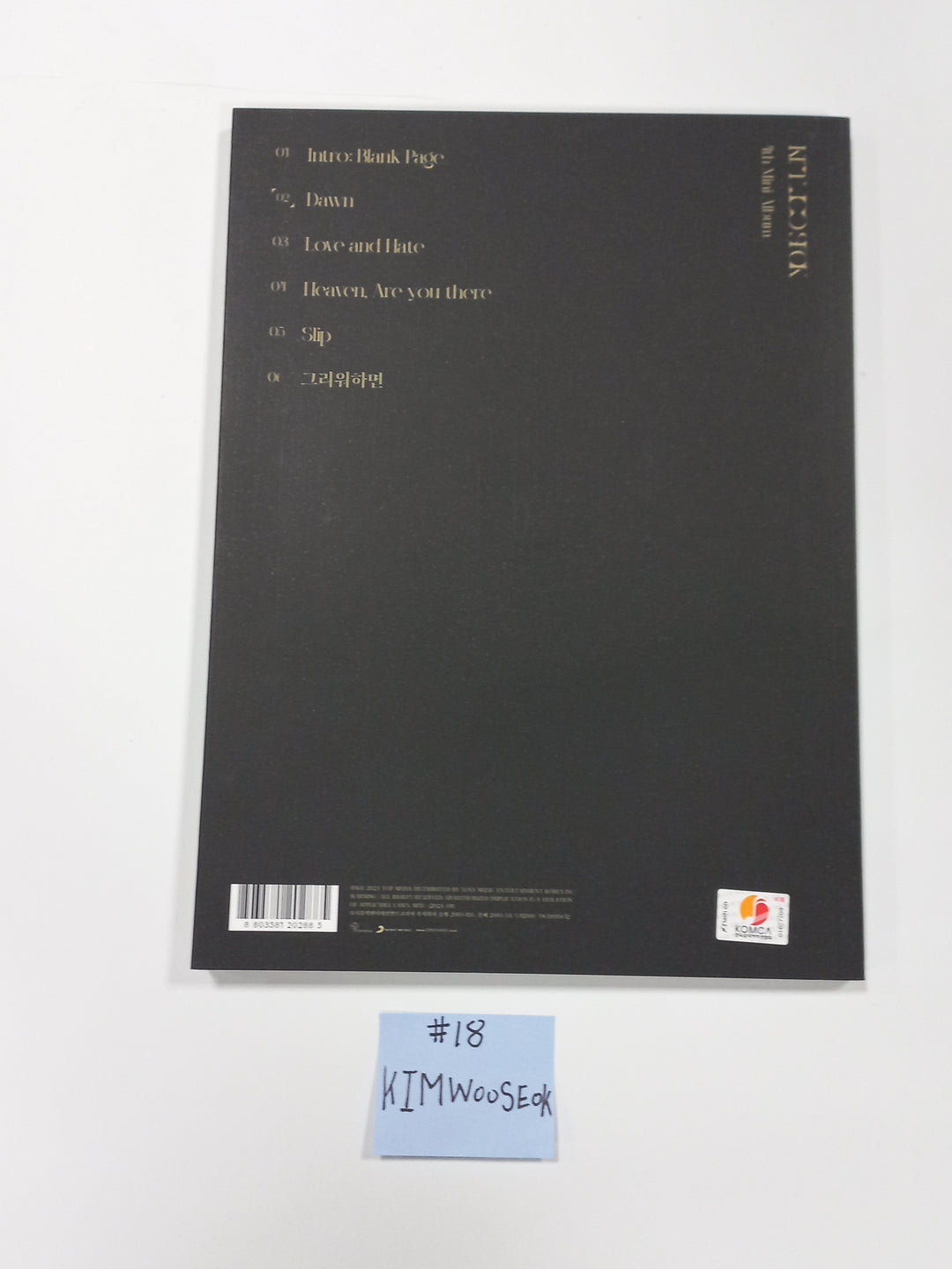 Xikers "HOUSE OF TRICKY : Doorbell Ringing", Park Jihoon "Blank or Black", KIMWOOSEOK "Blank Page" - Hand Autographed(Signed) Promo Album