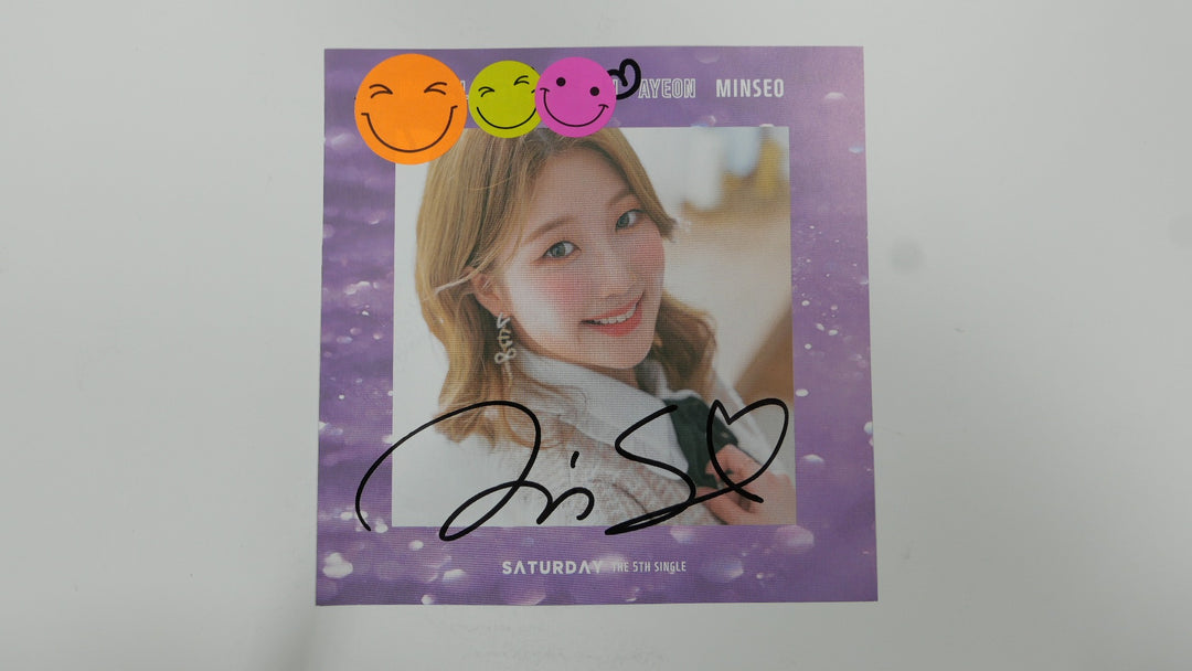 Saturday [Only You]  - A Cut Page From Fansign Event Albums