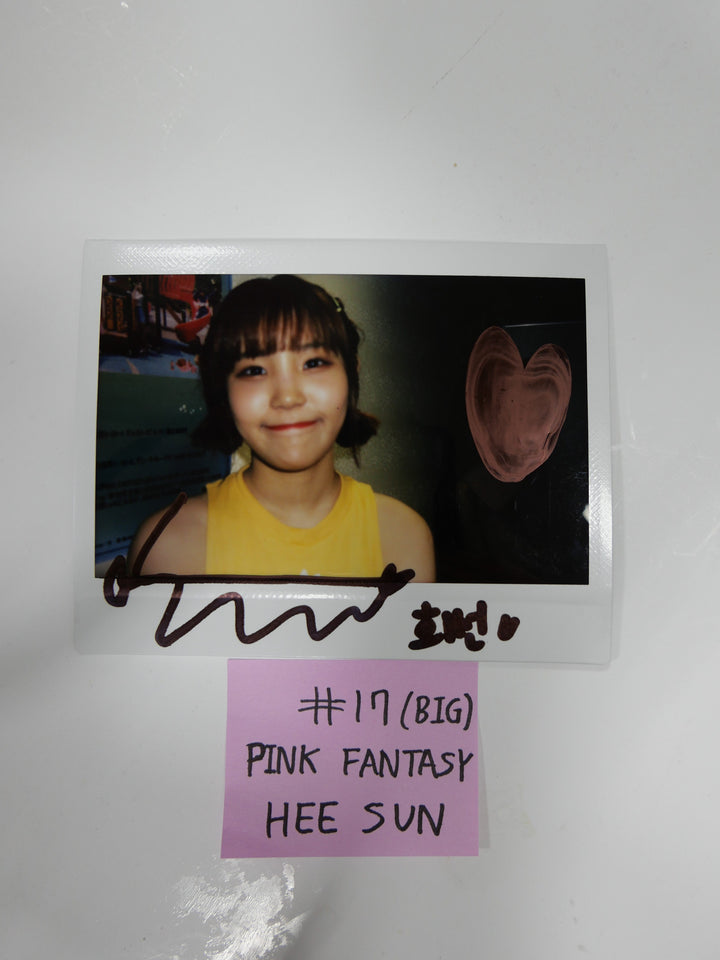 Girl Group Member's Hand Autographed Polaroid