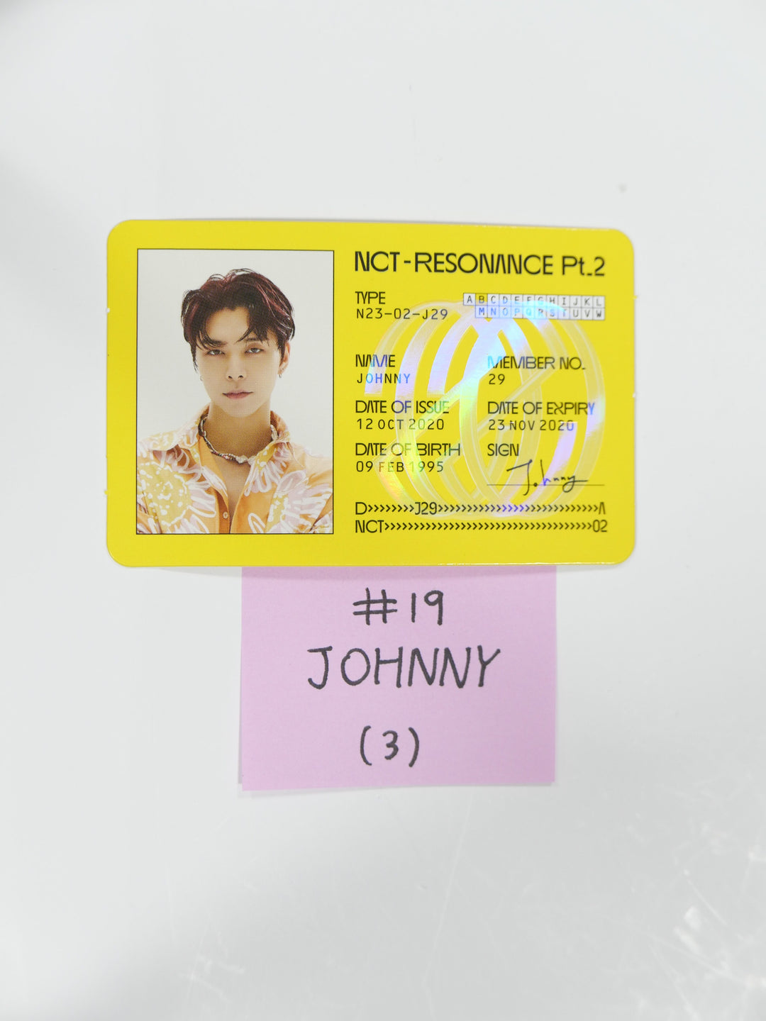 NCT U RESONANCE PT 1-2 공식 포토카드