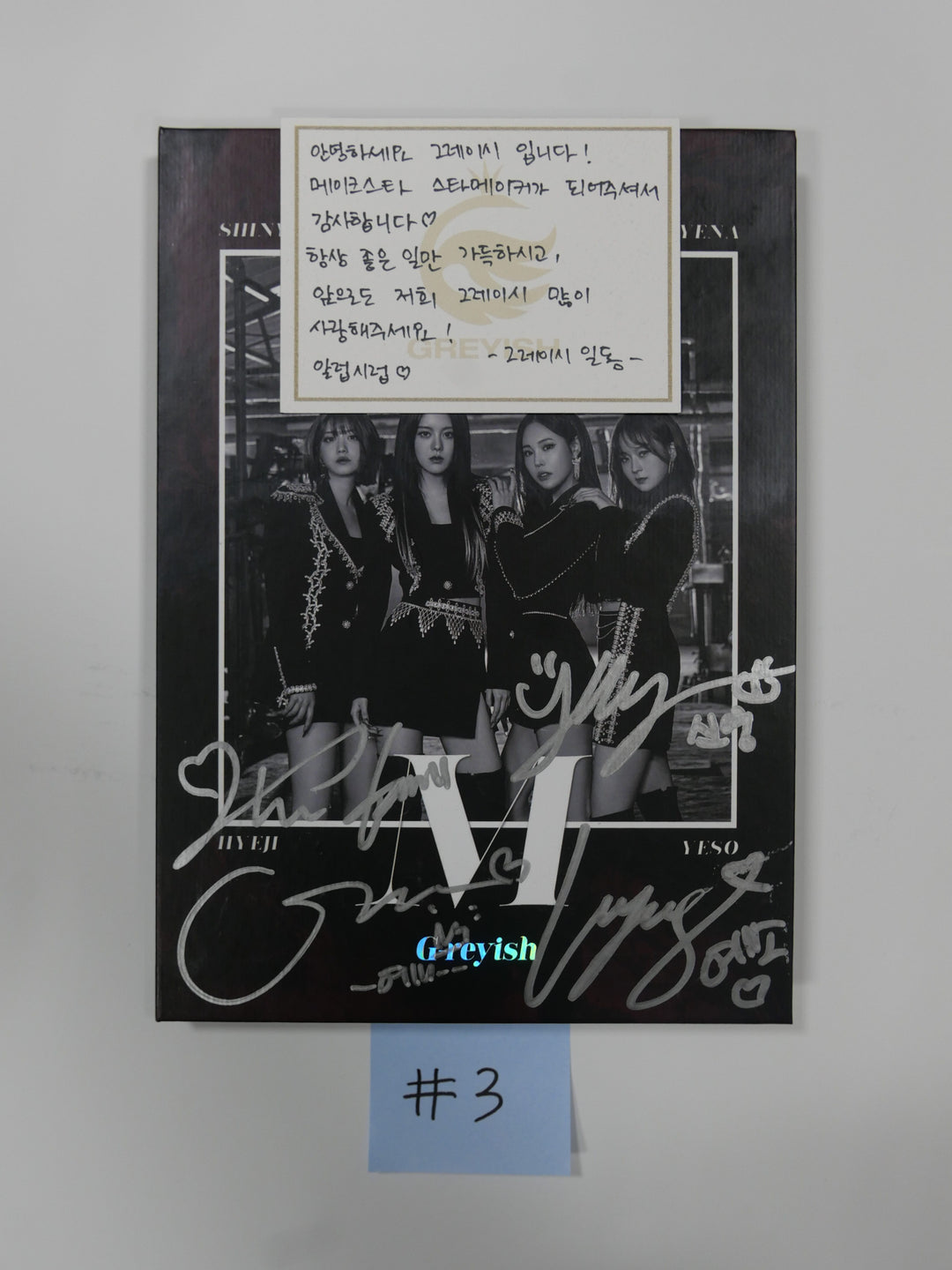 G-REYISH "M" 1st Mini - Hand Autographed(Signed) Album