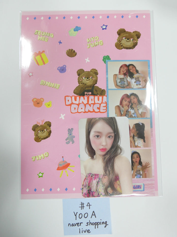 Oh My Girl 'Dun Dun Dance' - Shopping Live Pre-order Benefit Sticker, Film, & Photocard Set