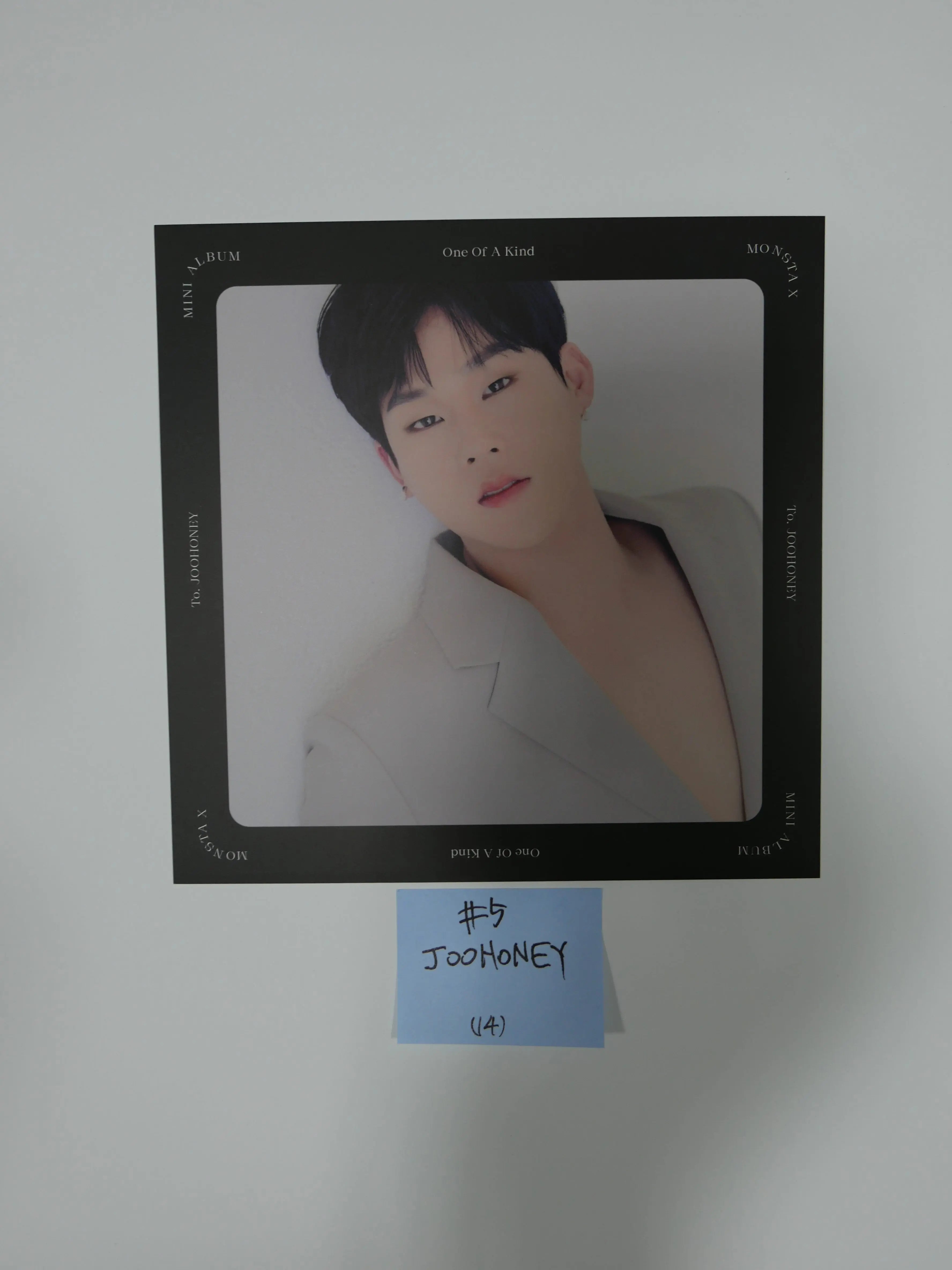 Monsta X 'One Of A Kind' - Folded Poster & Message Card