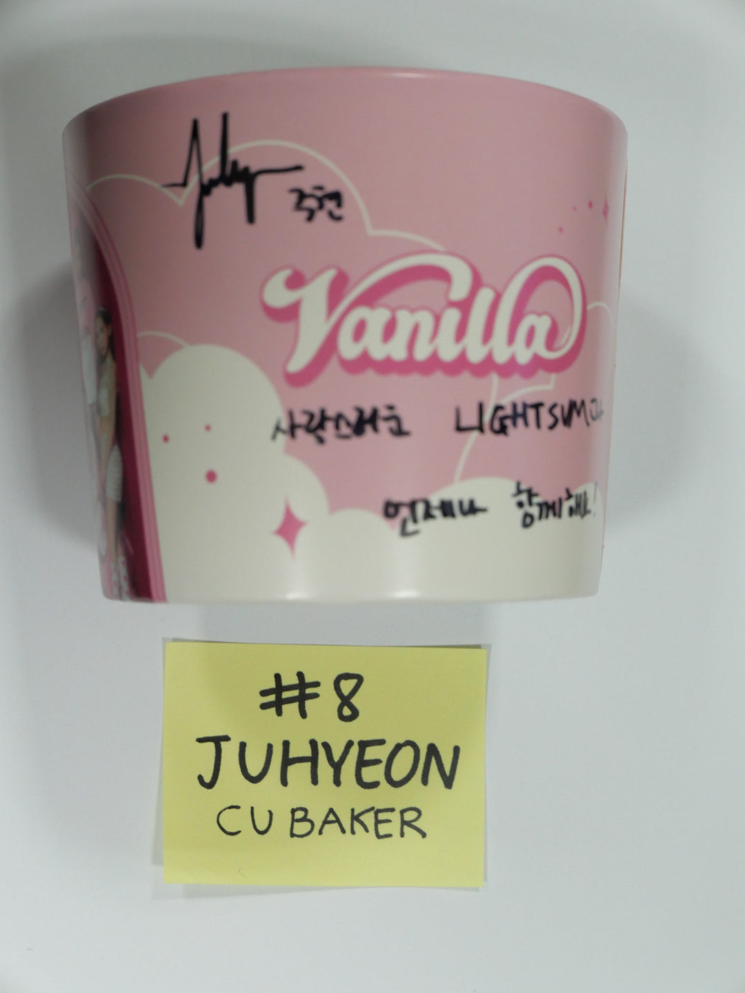Lightsum - CUBAKER Event Hand Autograpted Cup Holder & Photocard